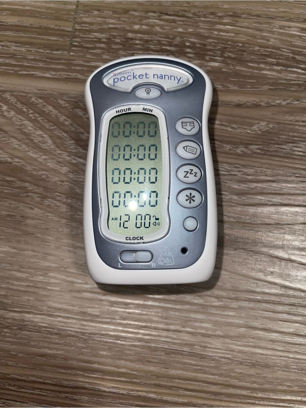 Pocket Nanny - Baby Timer - White and Gray